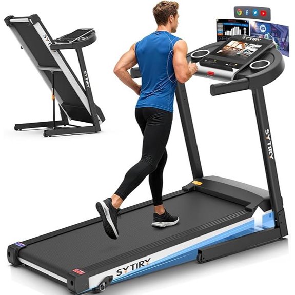 incline treadmill with touchscreen