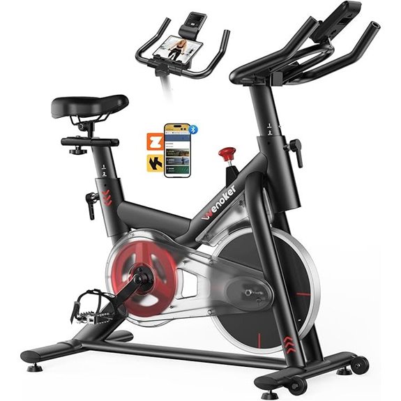 Indoor Exercise Bike with LCD Monitor and App Sync