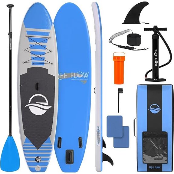 SereneLife Inflatable Paddle Board with Accessories