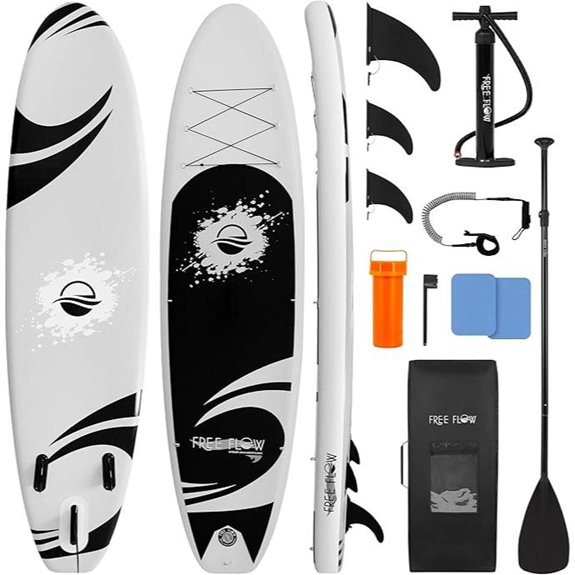 SereneLife Inflatable Paddle Board with Accessories