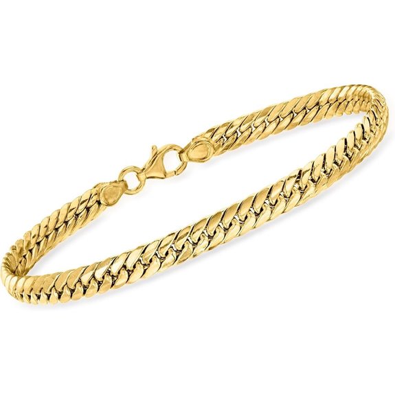 Ross-Simons Italian 14kt Gold Cuban-Link Bracelet