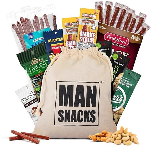 ManSnacks Deluxe Jerky & Nuts Gift Basket
