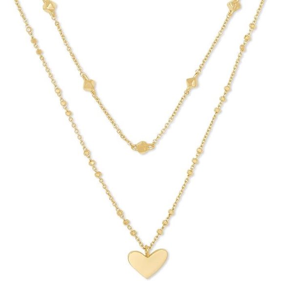 Kendra Scott Ari Heart Multistrand Necklace Fashion Jewelry for Women