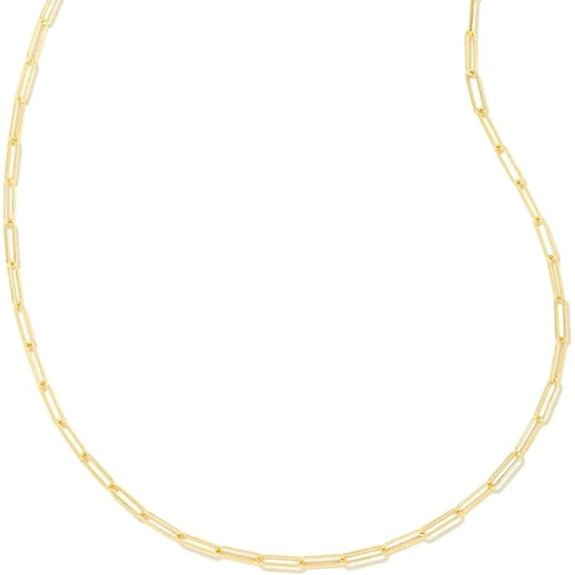 Kendra Scott Courtney Paperclip Necklace Fashion Jewelry for Women