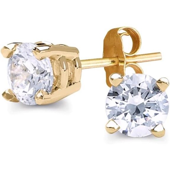 Lab-Grown Diamond Stud Earrings 14k Gold 1/2–3 cttw