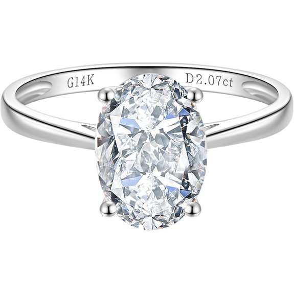 Lab Grown Diamond Engagement Ring in 14K Gold