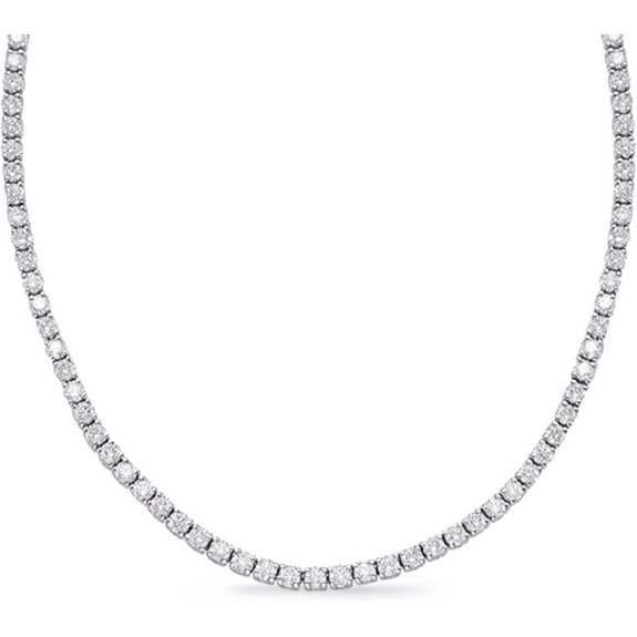 Houston Diamond District Lab Grown Diamond Tennis Necklace