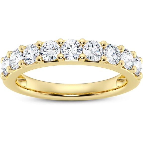 Lab Grown Diamond Wedding Band in 14K White Gold