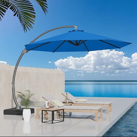 Kingdura 11ft Offset Cantilever Patio Umbrella