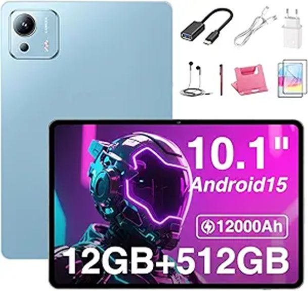 10-Inch 12GB/512GB 5G Tablet with Dual Cameras