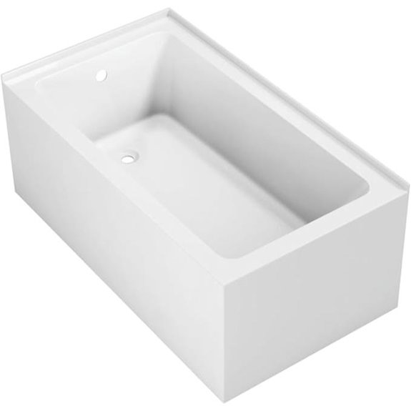 Aqua Eden 54-Inch Acrylic Corner Alcove Tub