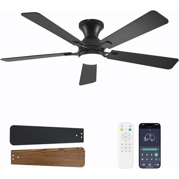 52-Inch Ceiling Fan with Lights and Remote