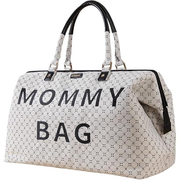 SUNVENO Large Diaper Bag Tote with Pouches and Changing Pad