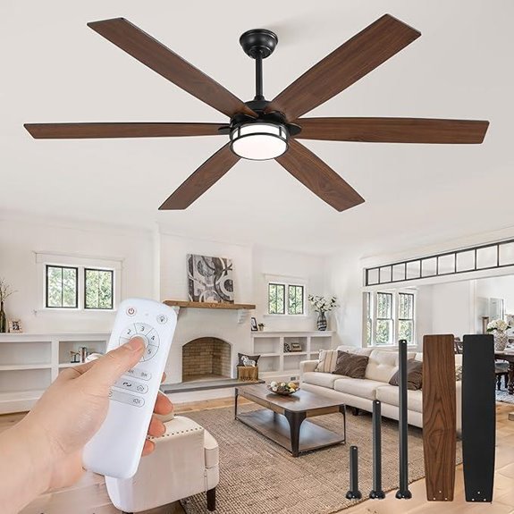 Fanbulous 65-Inch Farmhouse Ceiling Fan with Lights