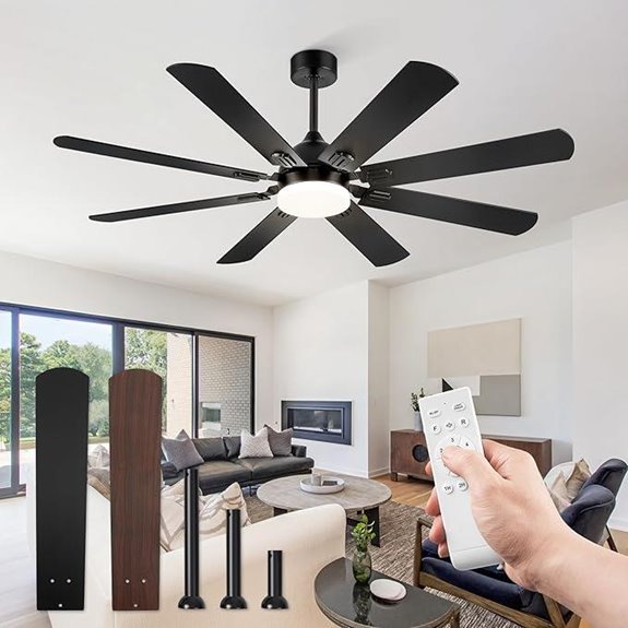 Fanbulous 62-Inch Modern Ceiling Fan with Lights