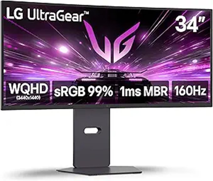 LG 34G600A-B Ultragear Curved Gaming Monitor