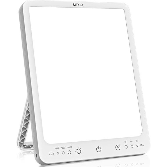 SUXIO Light Therapy Lamp with 10,000 Lux and Touch Control