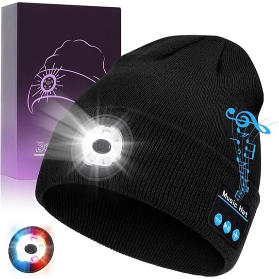 Bluetooth Beanie with Lights and Speakers