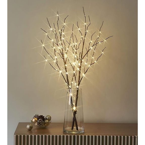 LITBLOOM Lighted Brown Willow Branches (32in 100 LED)