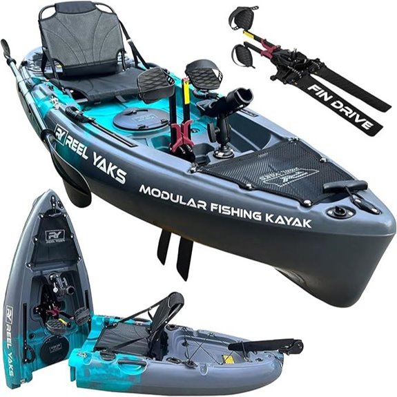 Reel Yaks Raptor Modular Kayak 9.5ft Lightweight Portable