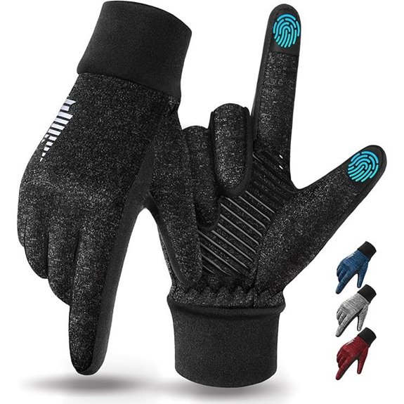 Rivmount Lightweight Winter Touchscreen Running Gloves