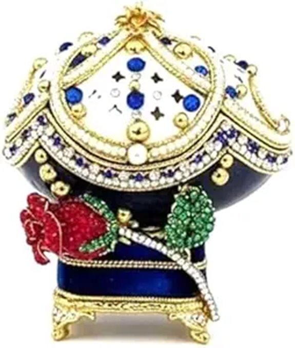 Limited Edition Rose Fabergé Egg Music Box Set