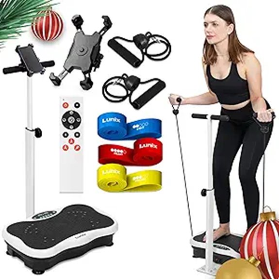 Lunix LX18 Vibration Plate Exercise Machine with Handles