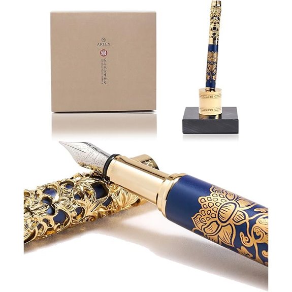 ARTEX Luxury Fountain Pen Set with Stand