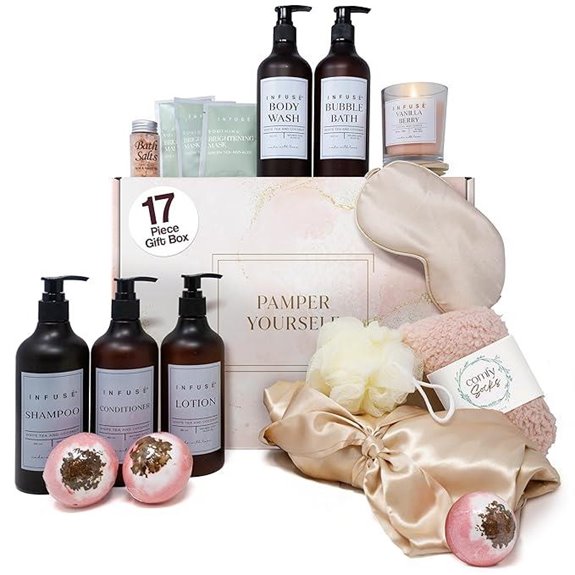 Luxury Self-Care Gift Set with Bath & Hair Products