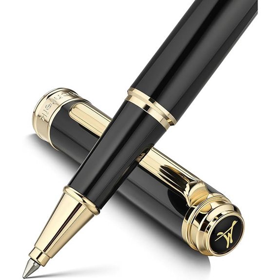 317 Luxury Black Lacquer Rollerball Pen Set