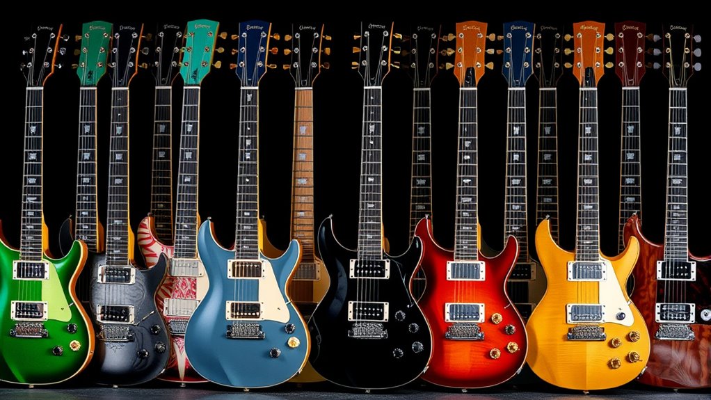 luxury electric guitar selections