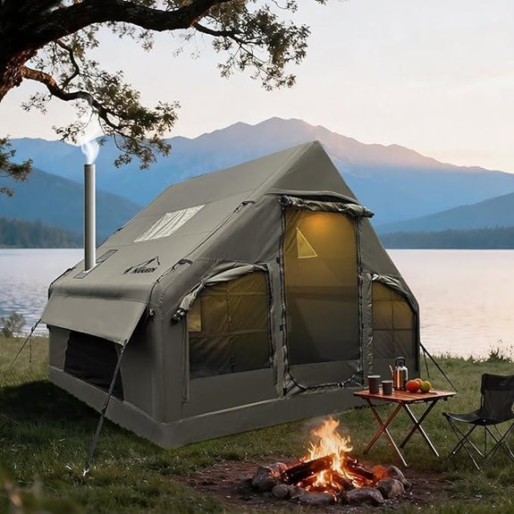 NANJEEN Luxury Inflatable Camping Tent for 2-4 Persons