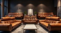 luxury leather couch selection