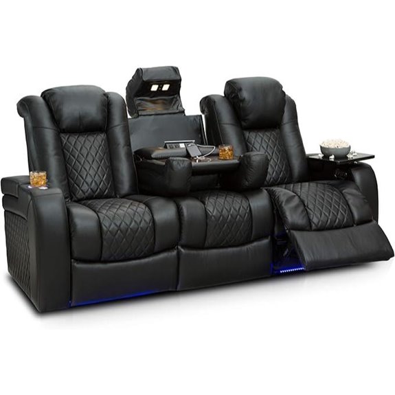 Seatcraft Anthem Leather Theater Seating with Power Recline