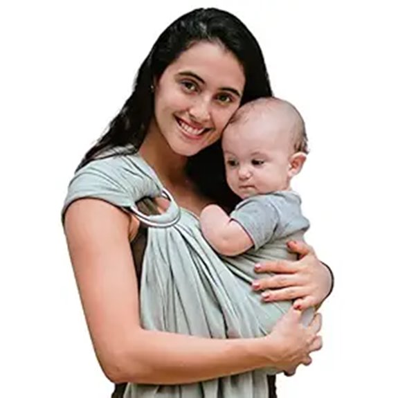 Nalakai Luxury Linen Baby Ring Sling Carrier