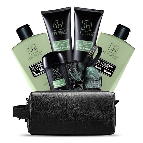 Men’s Luxury Bath & Body Gift Set in Leather Bag