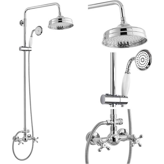gotonovo Luxury Shower Faucet Set with Rainfall Head