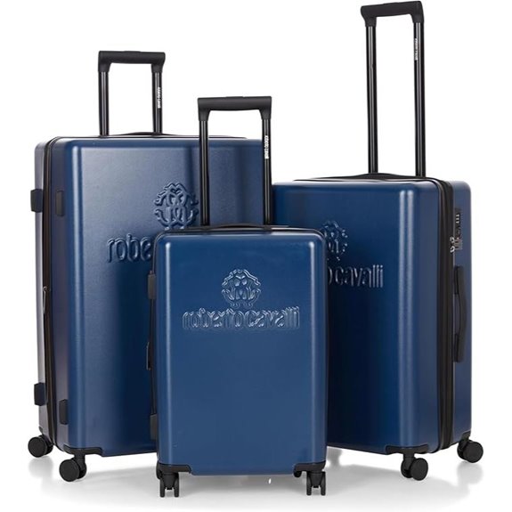Roberto Cavalli Logo 3-Piece Luggage Set