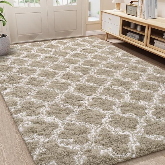 LOCHAS Luxury Shag Area Rug 5x8 Feet