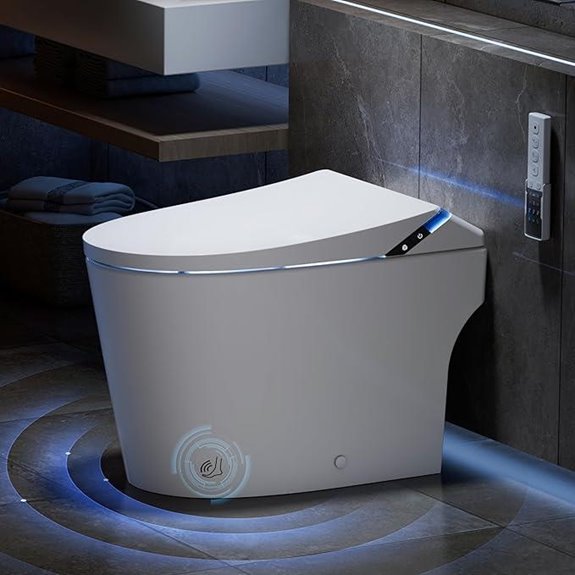 Smart Toilet with Bidet Auto Flush Heated Seat