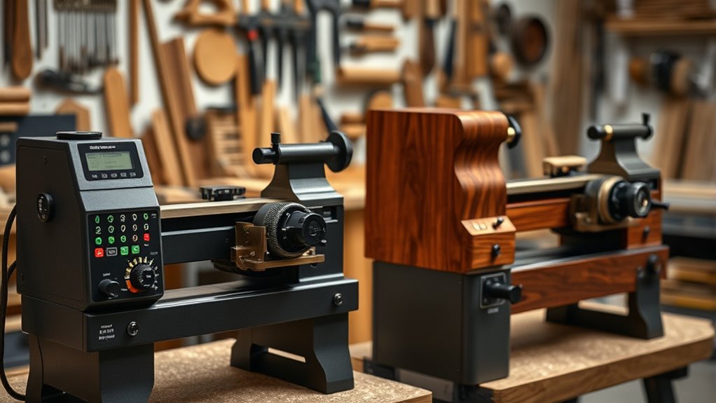 luxury woodworking lathe options