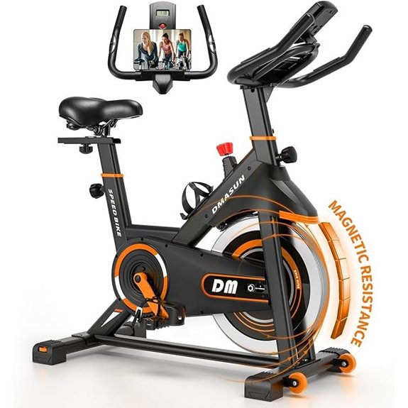DMASUN Magnetic Resistance Exercise Bike with Tablet Holder