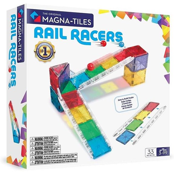 Magna-Tiles Rail Racers Magnetic Construction Set