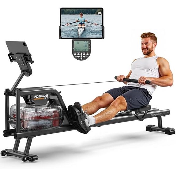 YOSUDA Magnetic/Water Rowing Machine with Bluetooth