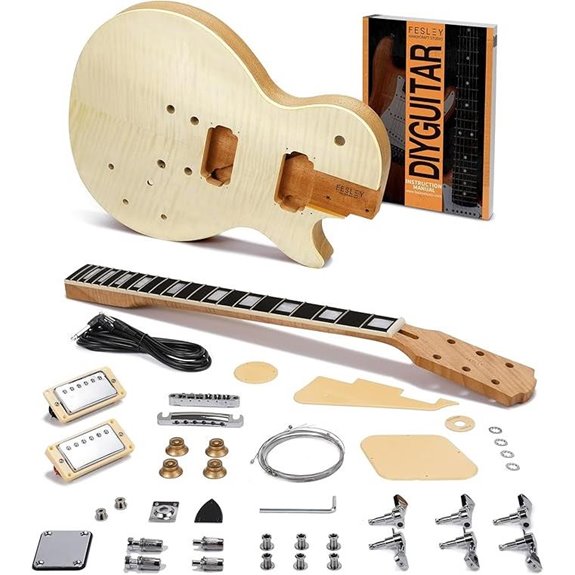 Fesley DIY Electric Guitar Kit with Mahogany Body