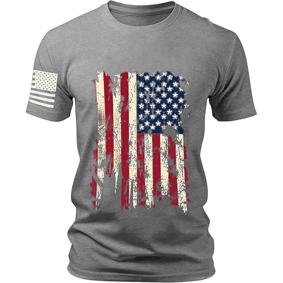 Men's Patriotic American Flag 4th of July T-Shirt