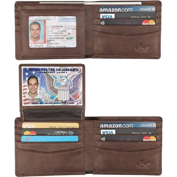 Men's Genuine Leather RFID Bifold Wallet