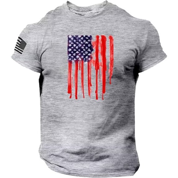 Men's 4th of July Patriotic American Flag T-Shirt