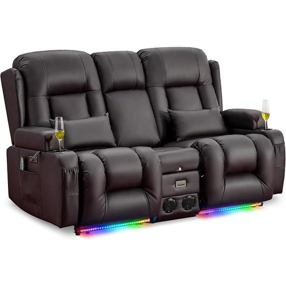 massage heat bluetooth loveseat