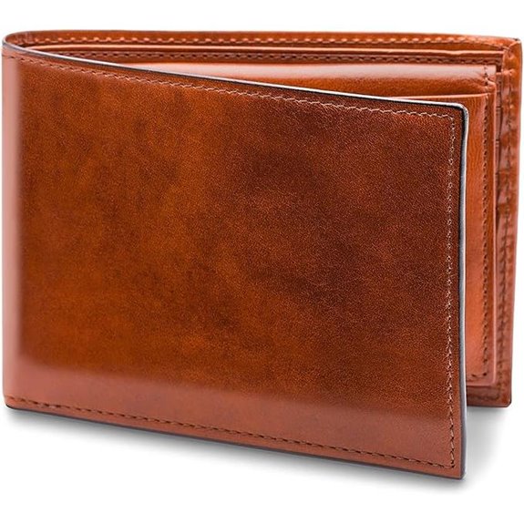 Bosca Men's Leather Bifold Wallet with Passcase